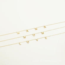 Personalisierte Geschenke Muttertag Geschenk Shangjie Oem Edelstahl Choker Gold Custom Anhänger Halskette